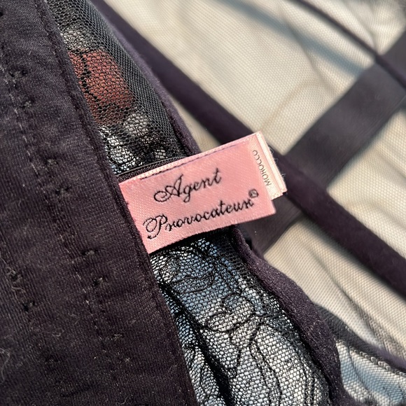 Agent Provocateur Black Lace “Knickers Forever” Basque/Corsett (Size 36B) - Picture 9 of 11